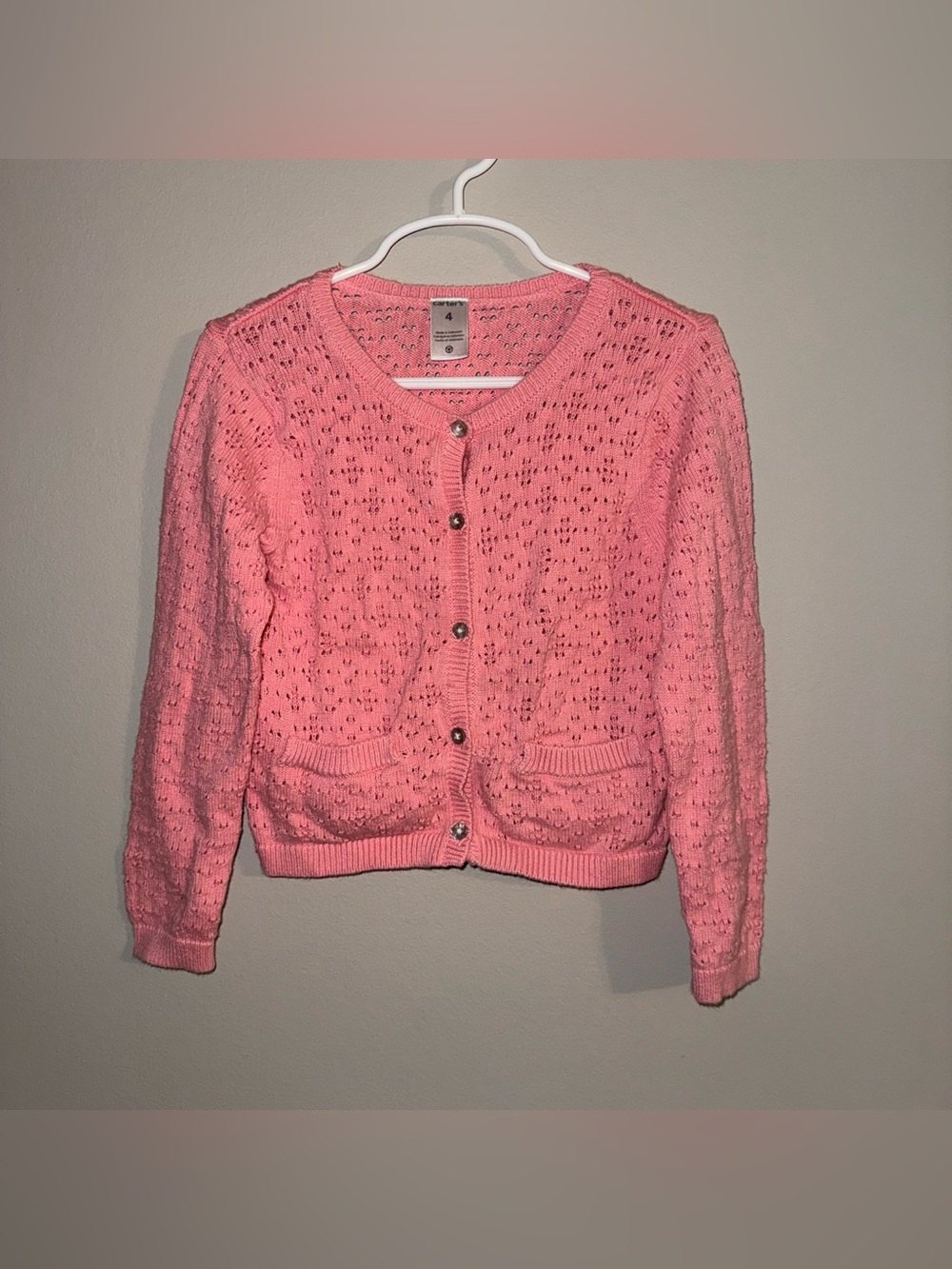 Carter’s girls cardigan sz 4T ✨